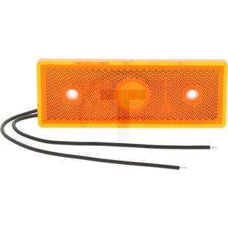 GRANIT LED zijmarkeringslicht oranje, 65 x 65 x 28 mm, 12 / 24 V