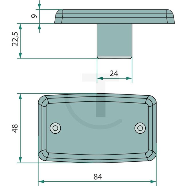 Cobo Seitenmarkierungsleuchte W5W 84 x 48 x 9 mm, gelb, 12 V, AMP-Anschluss | 1012528