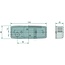 HELLA Side marker light W5W 110 mm, clear, 12 V, with bracket | 2PS006717061