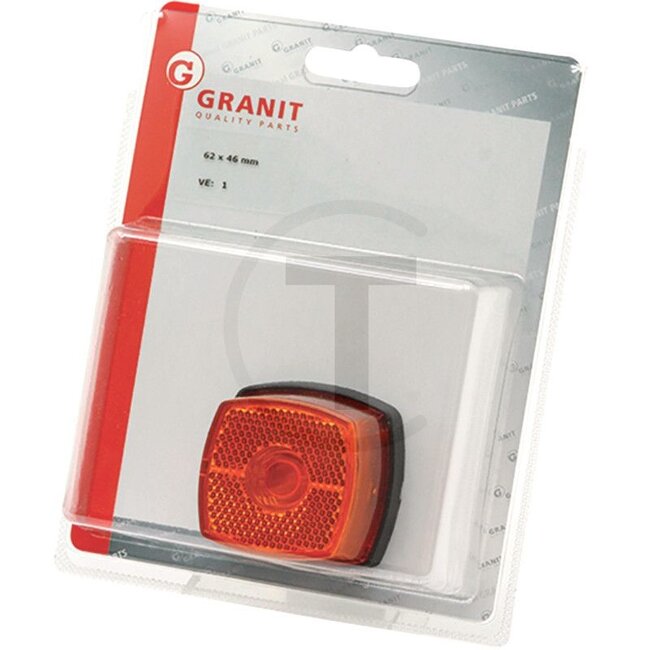 Side marker light - Version: 62 x 46, with reflector