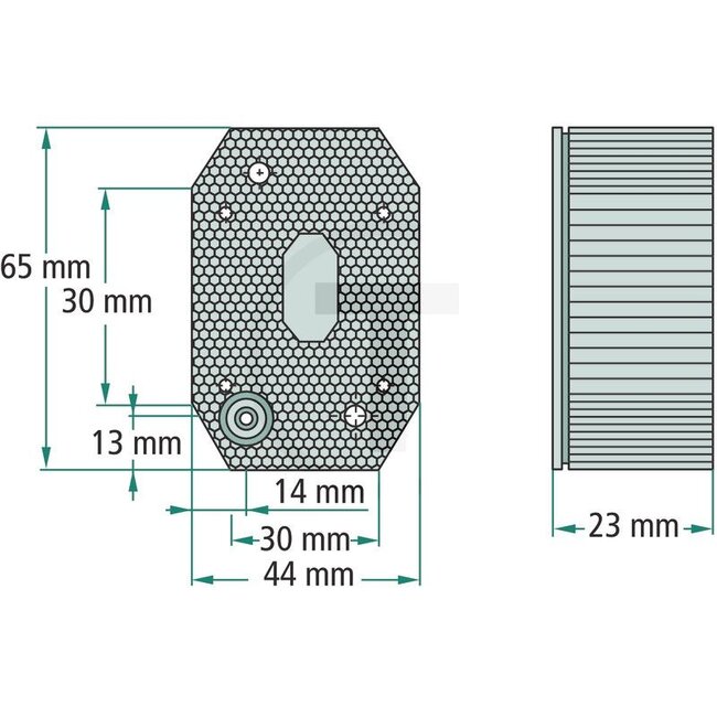 ASPÖCK Lamp Flexipoint I C5W 12 V, 44 x 65 x 28 mm, orange, grommet | 401941001