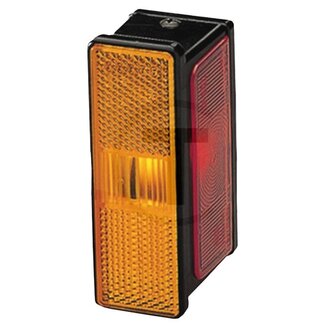 HELLA Omtrekverlichting links R5W, rood, wit, oranje, gat-Ø 4,5 mm