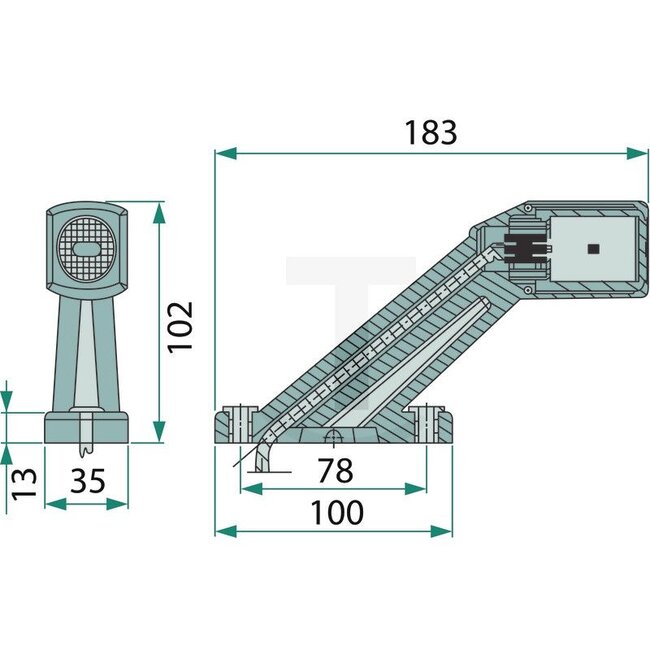 HELLA Feu de gabarit à LED - 4552XS 011769011, 2XS011769011