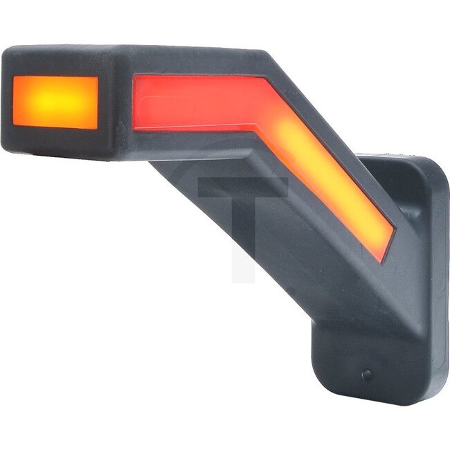 GRANIT LED outline marker light 12 - 24 V, construction parts, long version, left