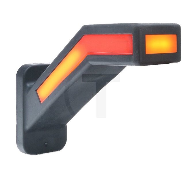 GRANIT LED outline marker light 12 - 24 V, construction parts, long version, right