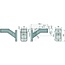 GRANIT LED outline marker light 12 - 24 V, attachment, short version, left | 1167L