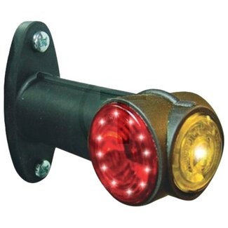 PROPLAST Umrissleuchte Superpoint III LED, rot, weiß, orange, 118,8 mm