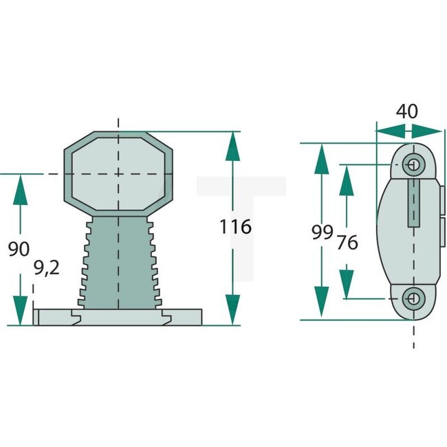PROPLAST LED-Umrissleuchte SUPERPOINT rot / weiß, 24 V | 40168004