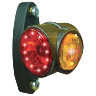 PROPLAST Omtrekverlichting LED, 12 / 24 V, rood, wit, oranje, 67 x 100 mm