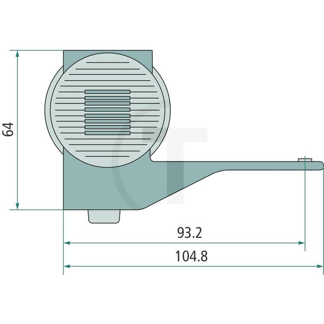 ASPÖCK Lamp rechts, rood / wit / oranje - 504313364024 | Lamp: LED | Kleur: rood, wit, oranje | Afmetingen: 64 x 104,8 mm