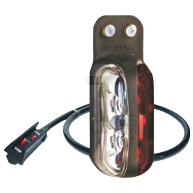 PROPLAST LED Umrissleuchte PRO-JET, 2 Stück - 5024000132440001324 | Leuchtmittel: LED | Farbe: rot, weiß | Anschluss: P&amp;R | Breite: 110 mm | Höhe: 41 mm | Lochabstand: 15 mm | Abmessungen B x H x T: 110 x 41 x 45 mm | Tiefe: 45 mm | Befestigung: Pendelhalter g