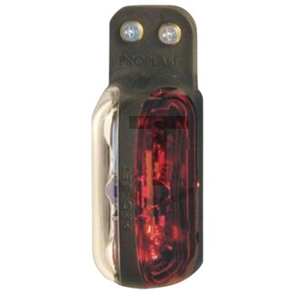 PROPLAST Umrissleuchte Pro-Jet LED, 12 / 24 V, rot, weiß, 110 x 41 mm