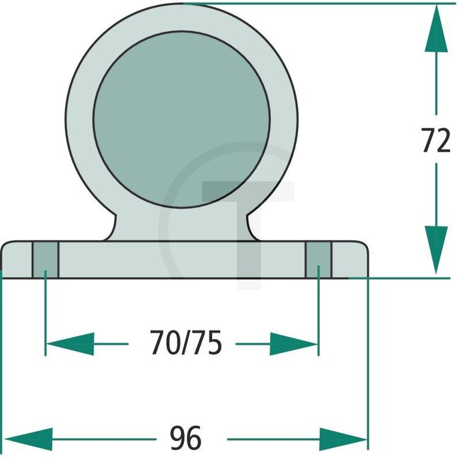 PROPLAST Positionsleuchte rot / weiß - Leuchtmittel: BA 15S / R5W - 40127004