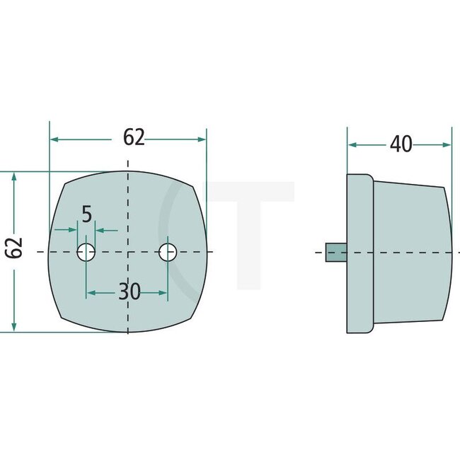 HELLA Umrissleuchte 12 Volt, Prüf. E12 - Leuchtmittel: C5W - 2XS005639001
