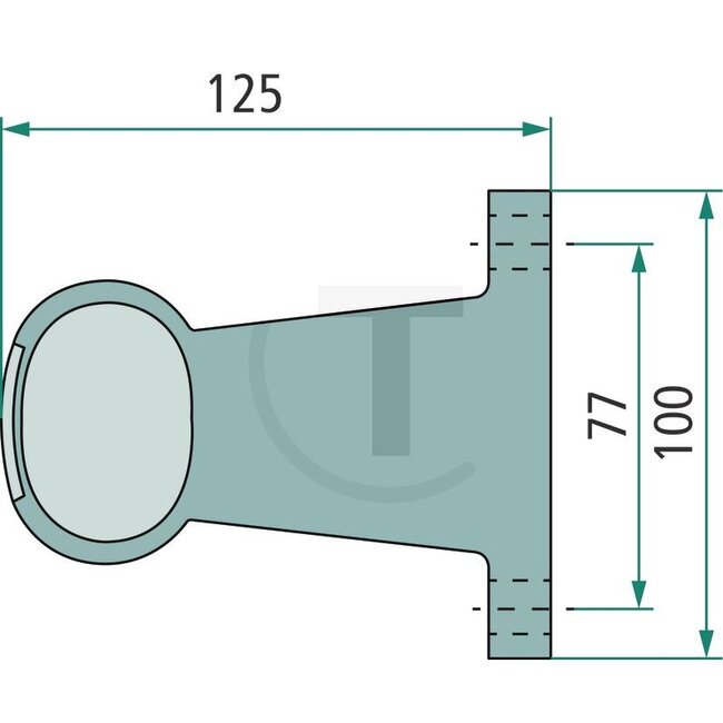 ASPÖCK Lamp Superpoint II, korte versie links / rechts rood / wit / oranje - 504313709017, 402577001 | Lamp: 12V4WK / T4W | Kleur: rood, wit