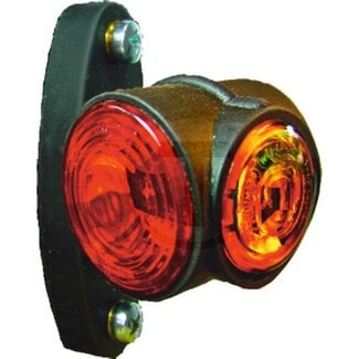 PROPLAST Outline marker light Red/white/yellow - Bulb: 12 / 24V4WK / T4W