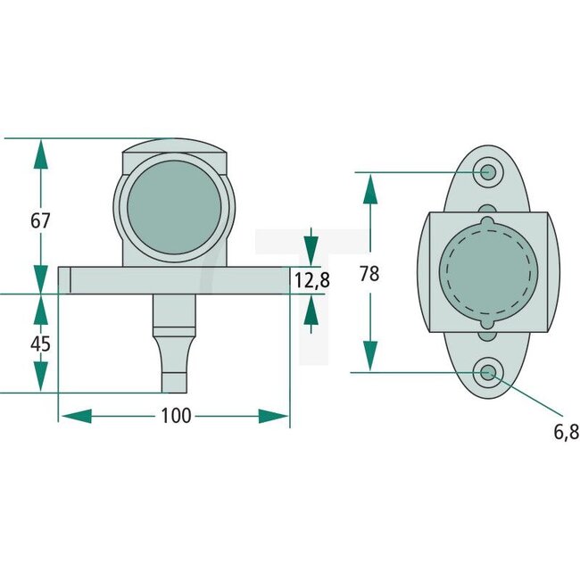 PROPLAST Umrissleuchte VE 2 rot / weiß / gelb - Leuchtmittel: BA 9s / T4W - 40108004