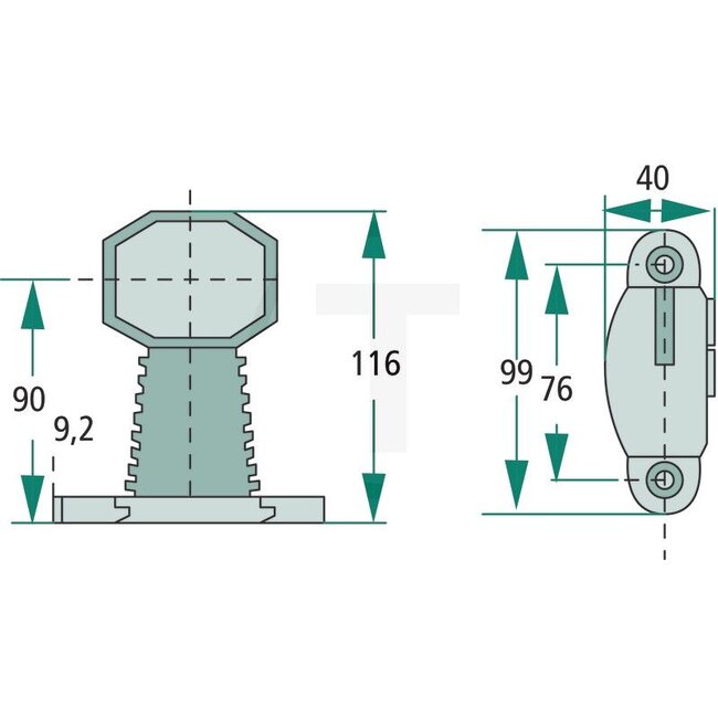 PROPLAST Outline marker light Red/white - Bulb: Including 24V bulbs 12V / 24V4WK / T4W - 40158004