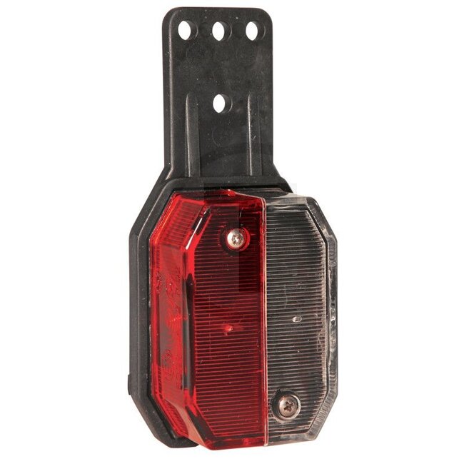ASPÖCK Umrissleuchte Flexipoint I; links, rot/weiß, mit Halter - Leuchtmittel: 24V5WS / C5W