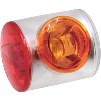 ASPÖCK Glas rot/weiß Umrissleuchte links und rechts