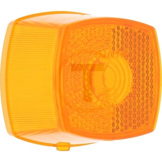 HELLA Zijmarkeringsreflectorlamp orange, 62 x 62 x 45,7 mm, 12 / 24 V