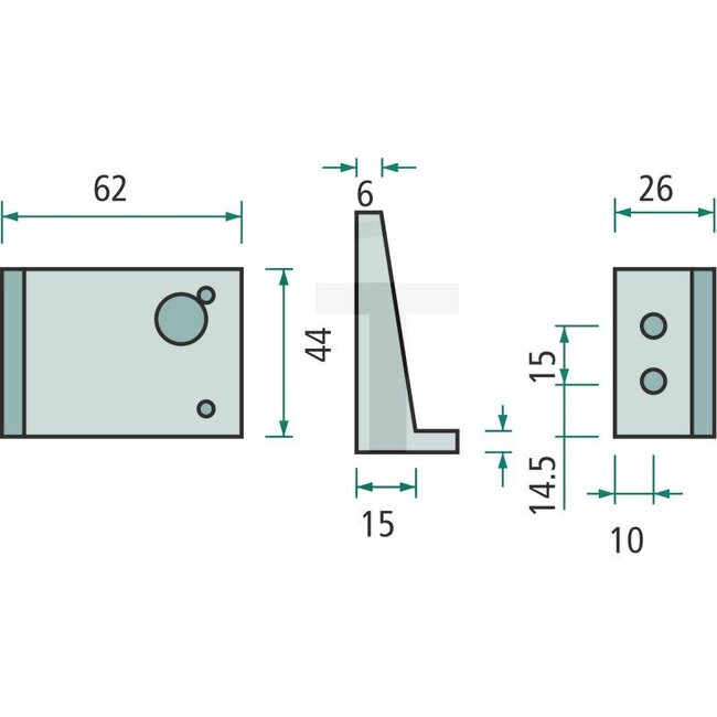 ASPÖCK Angled bracket soft - 409019001