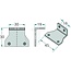 ASPÖCK Holder outline marker light Flexipoint I, I LED, angled 90° | 402610001