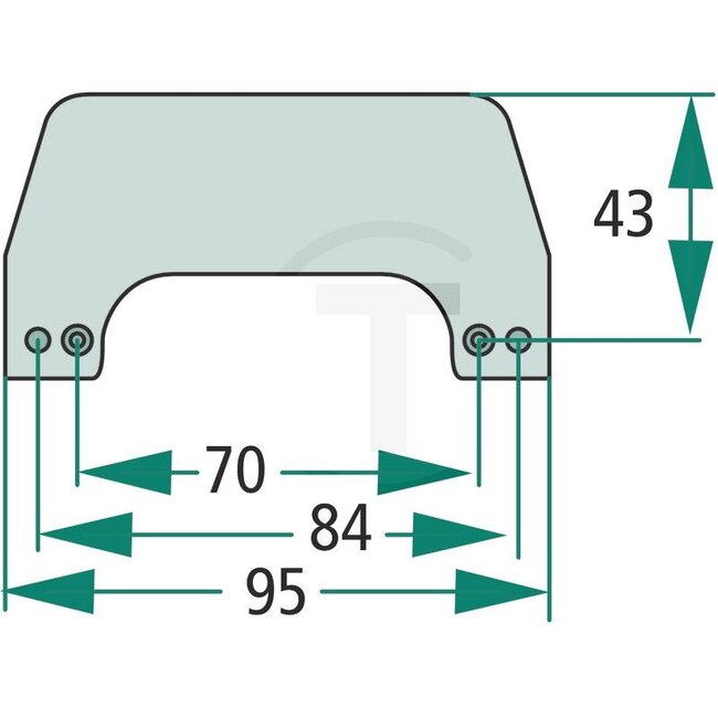 PROPLAST Équerre de fixation pour 40157... 40155. - 50240157314, 40157314