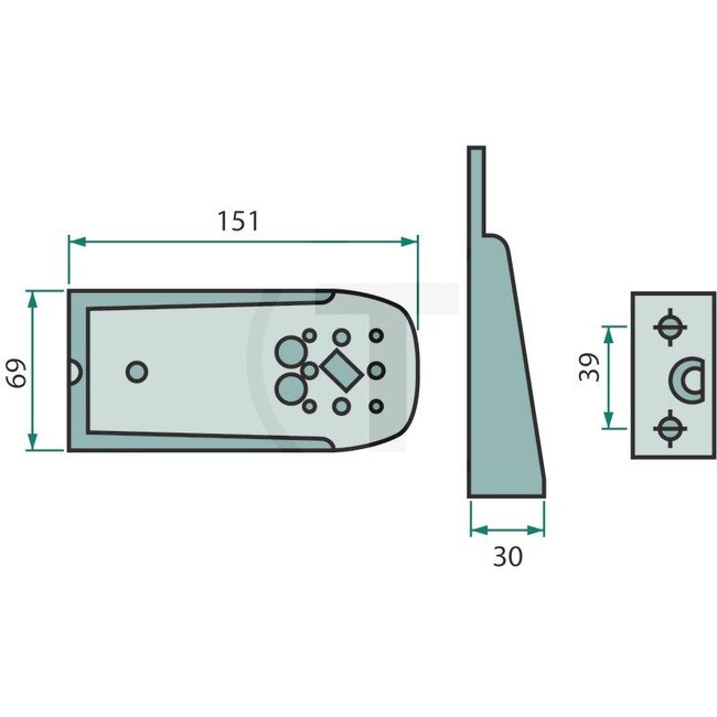 ASPÖCK Houder contourlicht Flexipoint | 403340001