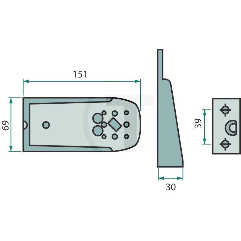 ASPÖCK Houder contourlicht Flexipoint | 403340001, foto 2 van 2