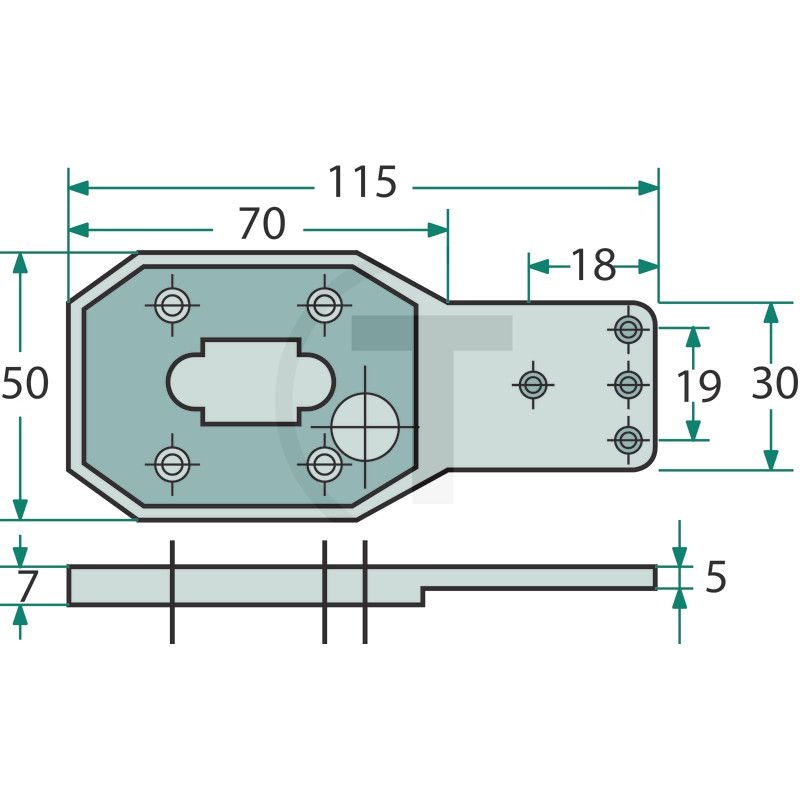 ASPÖCK Houder contourlicht Flexipoint, inschroefdraad verticaal | 401937001, foto 2 van 2
