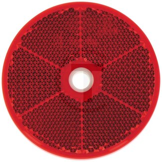 HELLA Reflectors - Colour: red, Hole Ø: 6.0 mm, Total Ø: 60 mm