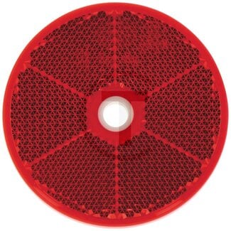HELLA Rückstrahler rot Ø 60 mm, Bohrung Ø 6,0 mm