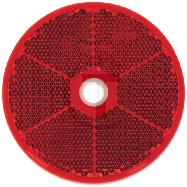 HELLA Reflectors - Colour: red, Hole Ø: 6.0 mm, Total Ø: 60 mm - 3118665R2, 8RA002014-231