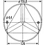 HELLA Reflector rond rood, Ø 155,8 mm, boring Ø 4,4 mm | 8RA343220017