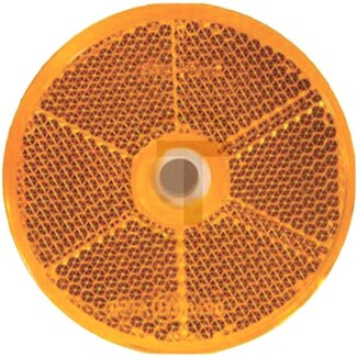 PROPLAST Rückstrahler rund orange, Ø 60 mm, Bohrung Ø 6,0 mm