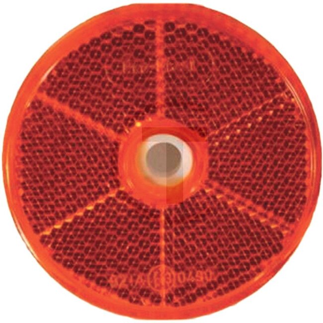 PROPLAST Rückstrahler - Farbe: rot, Bohrung-Ø: 6,0 mm, Gesamt-Ø: 60 mm