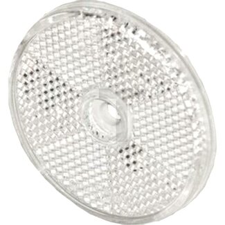 PROPLAST Rückstrahler rund weiß, Ø 60 mm, Bohrung Ø 6,0 mm