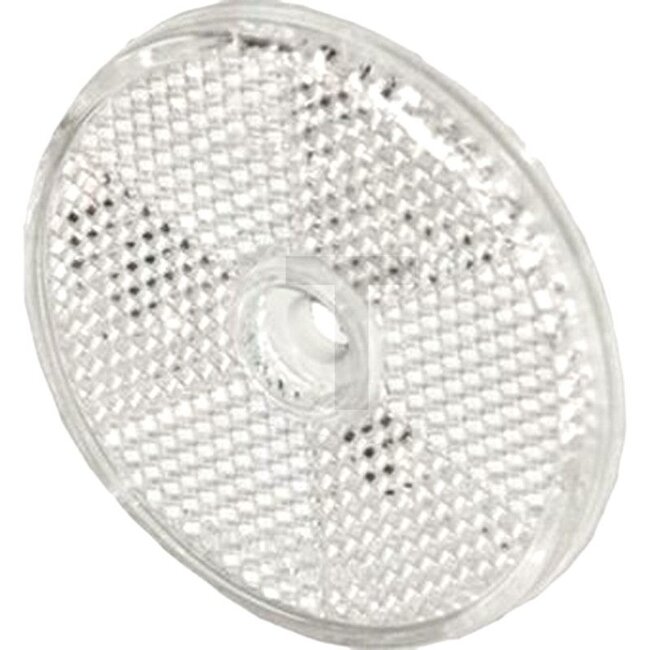 PROPLAST Rückstrahler - Farbe: weiß, Bohrung-Ø: 6,0 mm, Gesamt-Ø: 60 mm