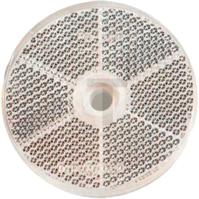 PROPLAST Reflector round white, Ø 60 mm, bore Ø 6,0 mm