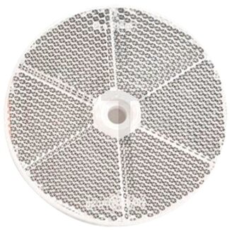 PROPLAST Rückstrahler weiß Ø 80 mm, Bohrung Ø 6,0 mm, geschraubt