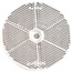 PROPLAST Reflector white Ø 80 mm, bore Ø 6,0 mm, screwed