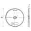 PROPLAST Reflector - 50226110103, 26110103 | Vorm: rond | Montagewijze: geschroefd | gelijmd | Kleur: wit