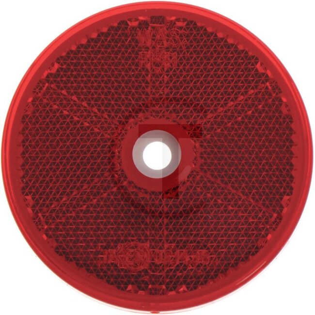 Reflector rood, 2 stuks, 2 stuks - 4990358300003000, 170165, P040.06, 843, 20.20.06 | Kleur: rood | Vorm: rond | Uitvoering: rood, 1 centraal bevestigingsgat, Ø: 60 mm | Montagewijze: geschroefd