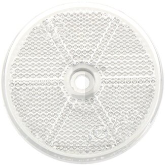 Reflector rond wit, Ø 60 mm - 2 stuks
