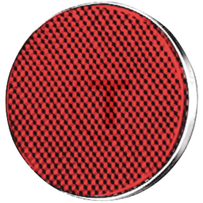HELLA Reflector - 4558RA 002016121, 81813545, 8RA002016-121 | Kleur: rood | Borings-Ø: M5 mm | Totaal-Ø: 95 mm