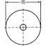 HELLA Reflector rond rood, Ø 95 mm, buitendraad M5 | 81813545, 8RA002016-121