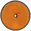 Reflector oranje, 2 stuks, 2 stuks - 4990360202005, P040.05, 845 | Kleur: oranje | Vorm: rond | Uitvoering: oranje, 1 centraal bevestigingsgat, Ø: 60 mm | Montagewijze: geschroefd