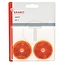 Reflector oranje, 2 stuks, 2 stuks - 4990360202005, P040.05, 845 | Kleur: oranje | Vorm: rond | Uitvoering: oranje, 1 centraal bevestigingsgat, Ø: 60 mm | Montagewijze: geschroefd