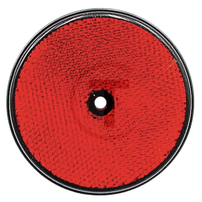 Reflector rood, 2 stuks, 2 stuks - 49903612274011-SAP, 843, 20.20.09 | Kleur: rood | Vorm: rond | Uitvoering: rood, 1 centraal bevestigingsgat, Ø: 85 mm | Montagewijze: geschroefd